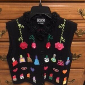 Vintage Sweater Vest "The Collective Works of Berek2 by Takako Sakon  Size L